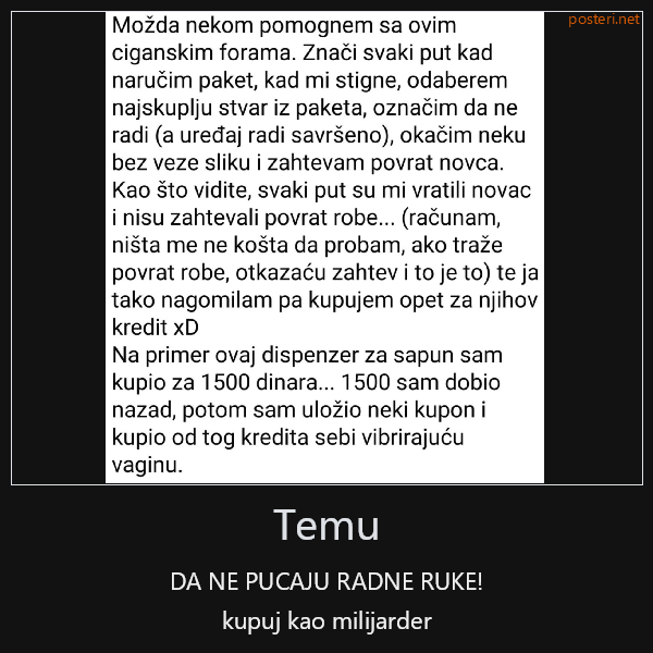 Temu - DA NE PUCAJU RADNE RUKE | Humor i Društvene mreže